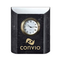 Rectangle Clock w/Bevel - Jet Black